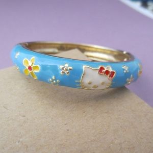 Hello Kitty Metal Enamel Hinge Bracelet Child